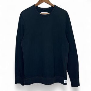 Reigning Champ Sweatshirt Mens Large Black Crewneck Pullover Casual Logo